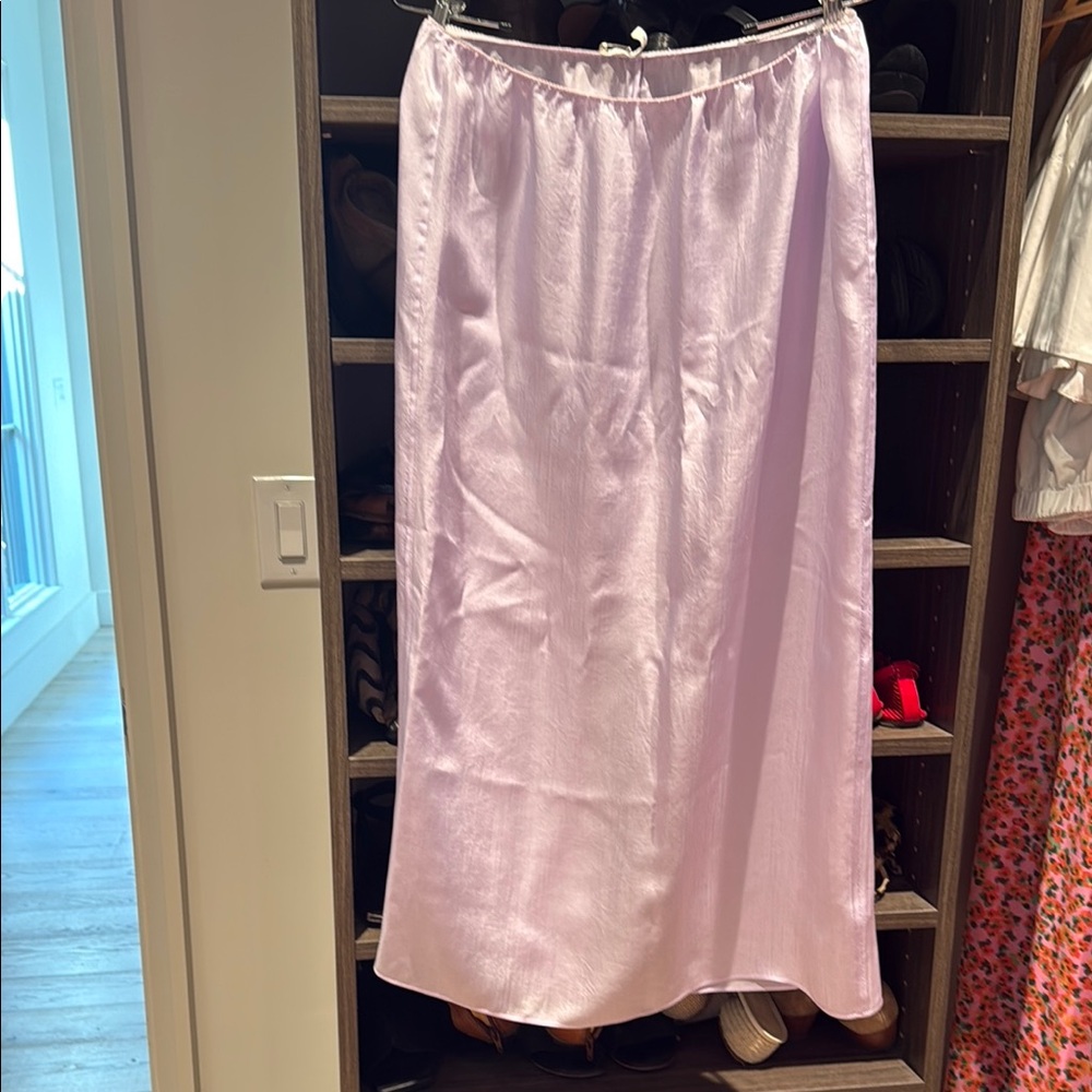 Tibi Purple Midi Skirt